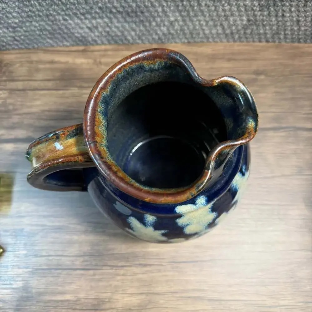 Vintage MISSISSIPPI Pottery Pitcher by JAN CARTER Gore Springs, Miss Dated 1987